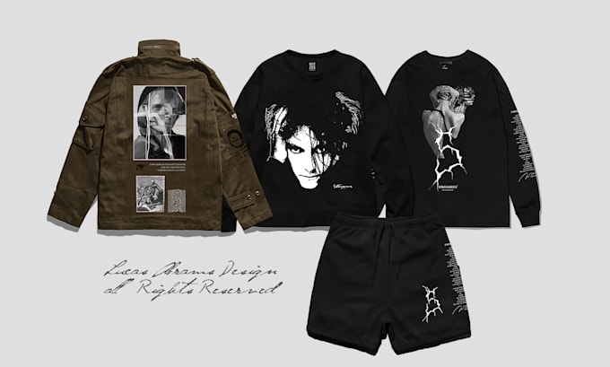 Gig Preview - Create dark art t shirt and hoodie design for brand