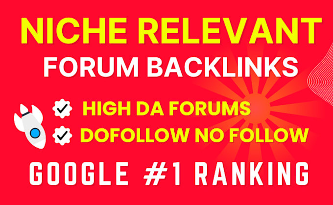 Gig Preview - Do high quality manual forum backlinks in your niche