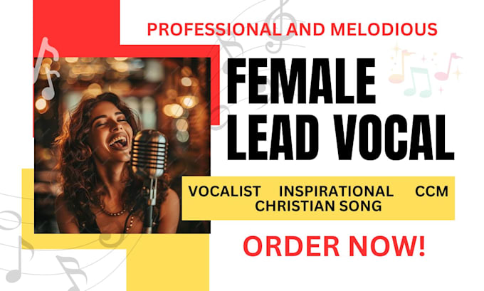 Gig Preview - Be your female lead vocalist ccm worship and soulful christian song