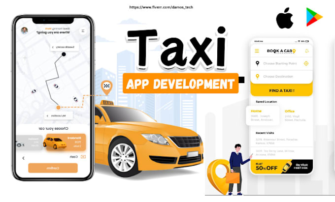 Gig Preview - Build taxi booking app uber app car rental app travel booking app