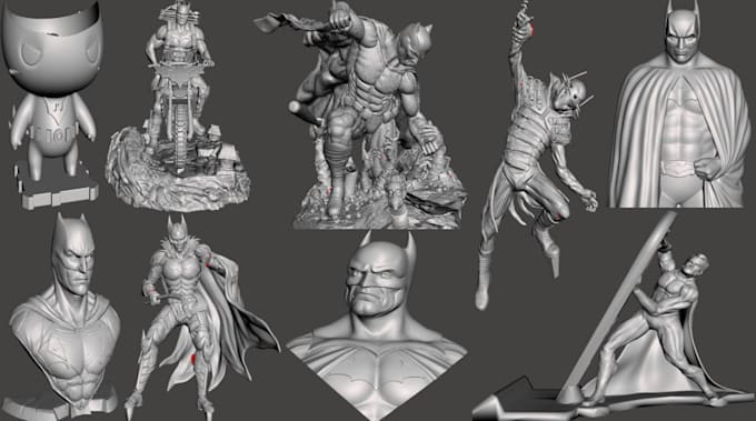 Gig Preview - Chisel 3d sculpture,sculpt 3d figurine for printing, miniatures, figures, zbrush