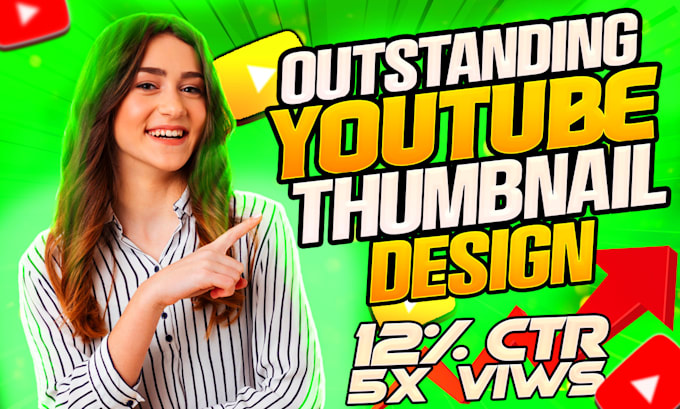 Gig Preview - Design the best youtube thumbnail that attract viewers in 3hr