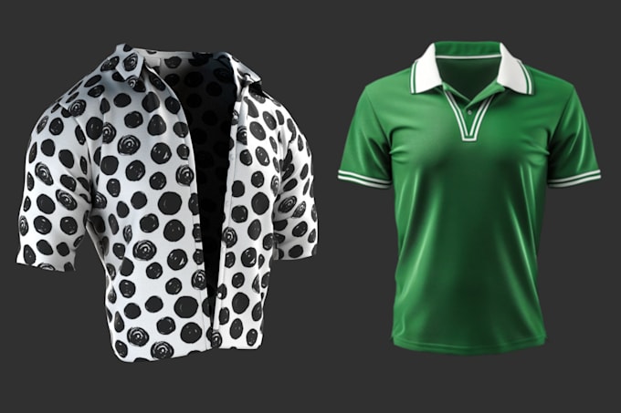 Gig Preview - Model 3d tshirt mockups, clothing, polo t shirt design, golf t shirt, jersey