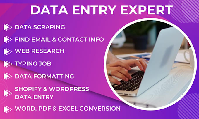 Bestseller - do data entry, copy paste, web research, typing job