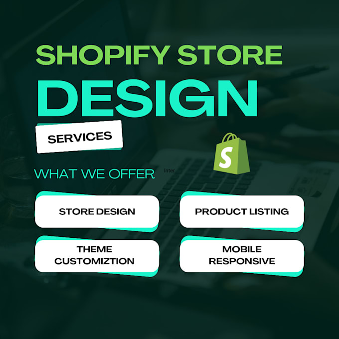 Gig Preview - Do shopify website design, create shopify store or website