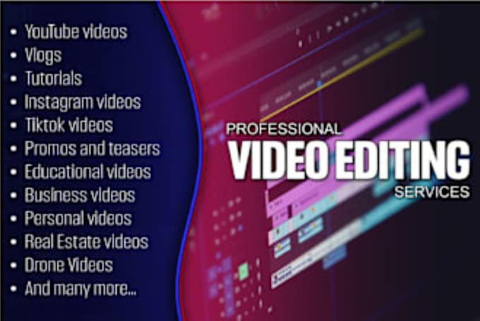 Gig Preview - Do professional video editing for youtube , ads and social media