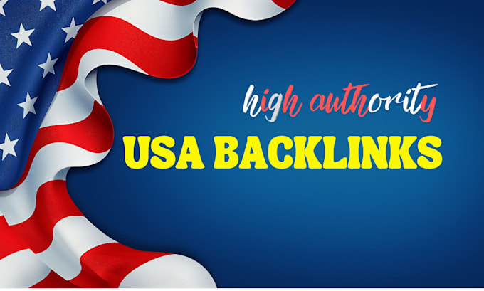 Gig Preview - Do usa backlinks, seo link building, authority dofollow links