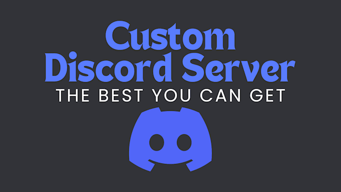 Gig Preview - Build a fully customized discord server for your needs