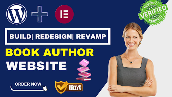 Gig Preview - Design book author website, ebook website, course website to sell books