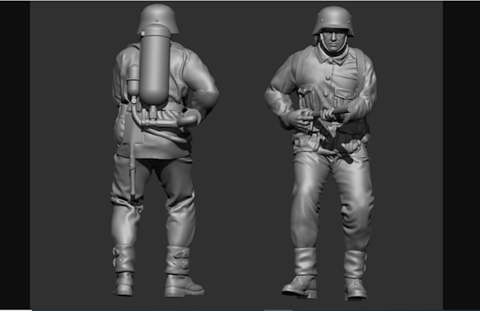 Gig Preview - Sculpt3d miniature for printing,ztl model,tabletop model,digital sculpt,stl file