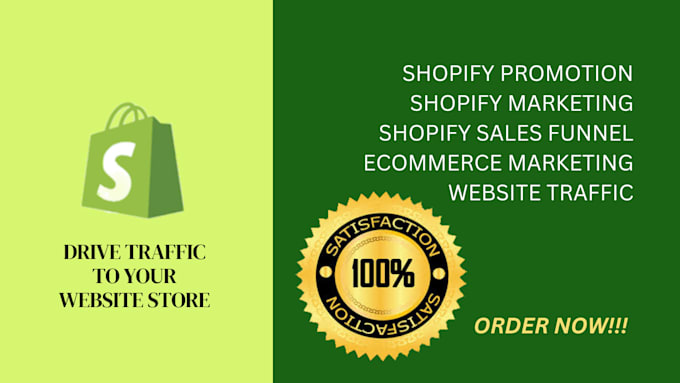 Gig Preview - Do shopify marketing, sales funnel, shopify promotion, fb ads