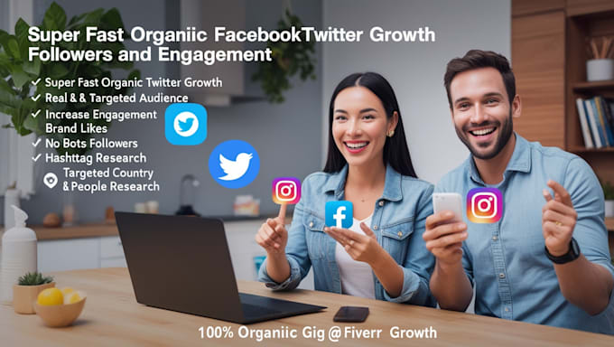 Gig Preview - Do fast organic instagram growth followers and engagement