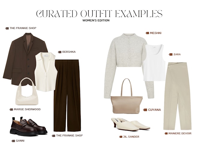 Gig Preview - Style a personalized business, office wear lookbook for you