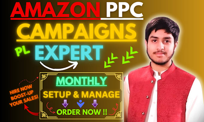 Gig Preview - Amazon ppc optimization PPC sponsored ads campaigns manager amazon kdp ads