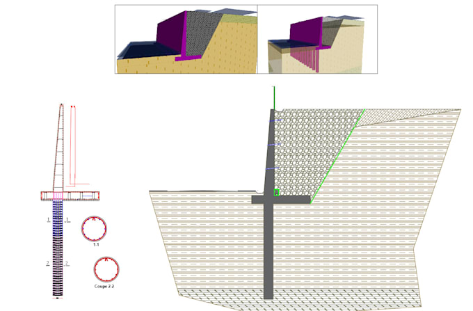 Gig Preview - Design cantilever and retaining walls for your project