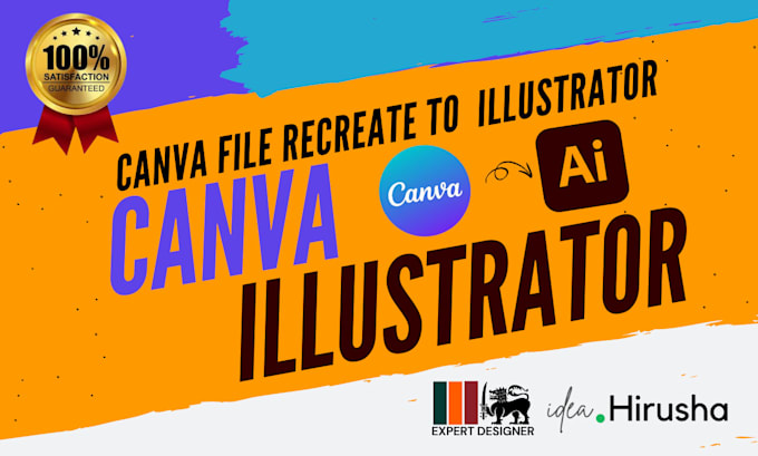 Gig Preview - Convert canva files to illustrator ai, eps, PDF