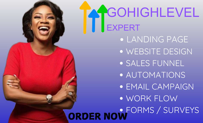 Gig Preview - Gohighlevel landing page, gohighlevel automations , gohighlevel sales funnel