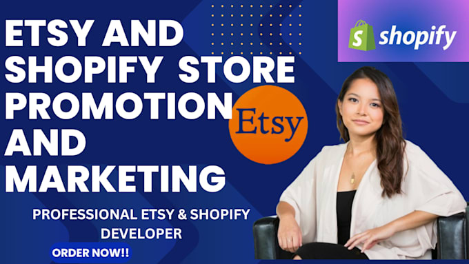 Gig Preview - Etsy and shopify store promotion etsy traffic shopify marketing etsy seo rank