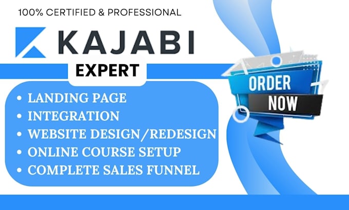 Gig Preview - Design kajabi website landing page kajabi online course kajabi expert