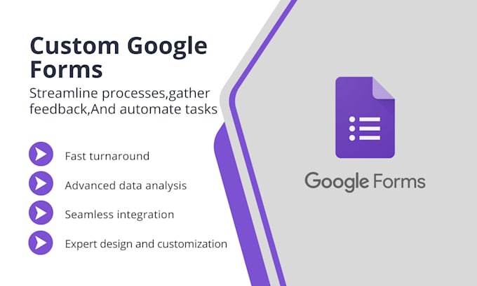 Gig Preview - Create and integrate google form in 12 hours for you