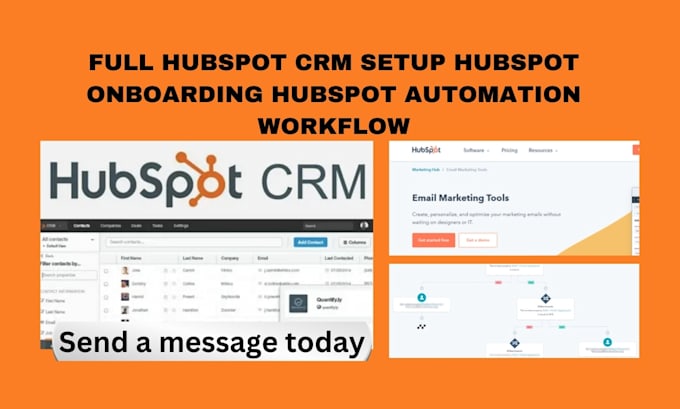 Gig Preview - Do full hubspot CRM setup, hubspot onboarding and hubspot automation, workflow