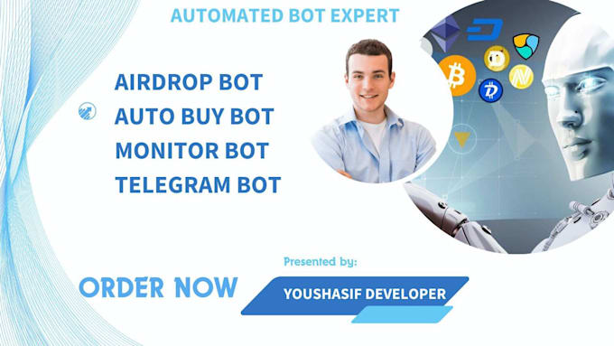 Gig Preview - Develop airdrop bot, telegram airdrop bot, auto checkout bot, auto purchase bot