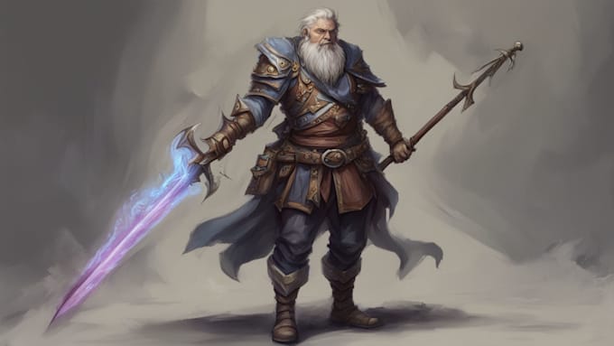 Gig Preview - Draw a fantasy character for dnd or similar