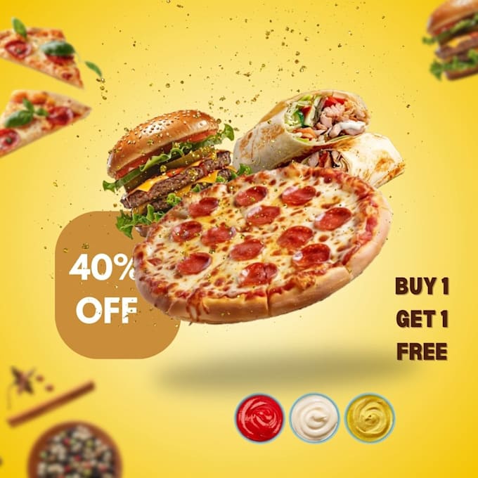 Bestseller - fast food poster design service