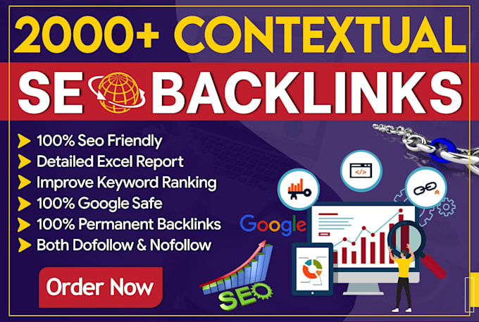 Gig Preview - Create contextual white hat SEO dofollow backlinks high quality link building