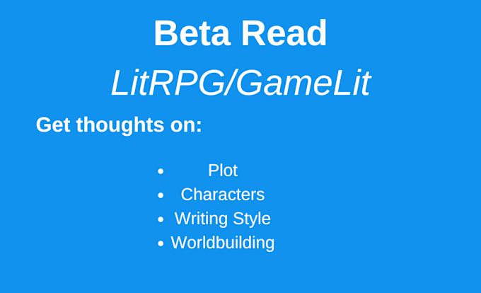 Gig Preview - Beta read your litrpg novel