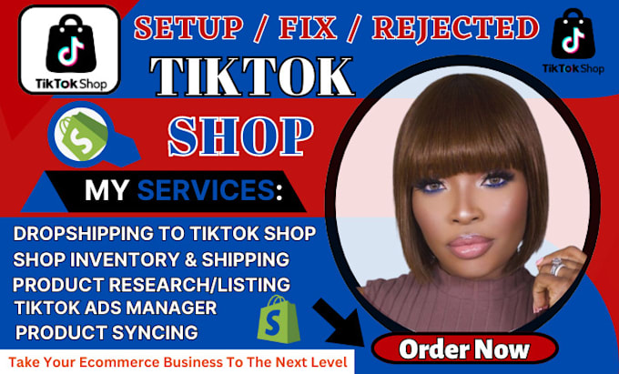 Gig Preview - Setup tiktok shop manage tiktok shop tiktok ads, tiktok marketing to boost sales