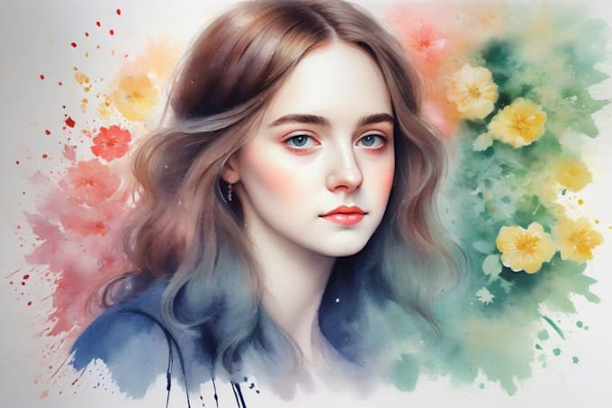 Bestseller - paint a unique watercolor portrait for you