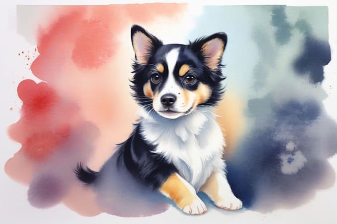 Gig Preview - Draw watercolor pet portrait