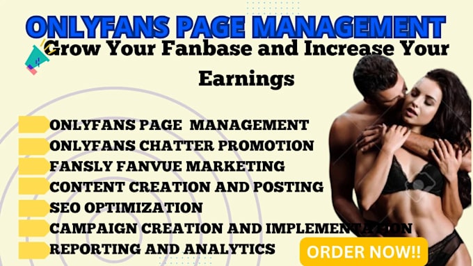 Gig Preview - Boost onlyfans page management chatter promotion fansly with social media market