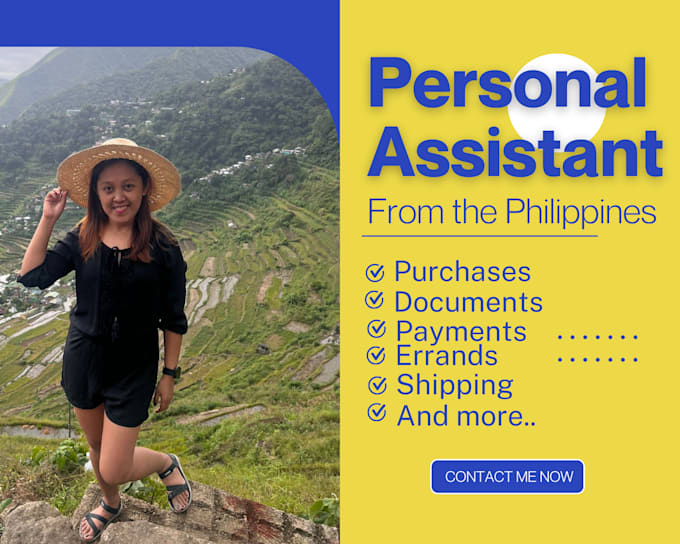 Gig Preview - Be your personal assistant in manila philippines