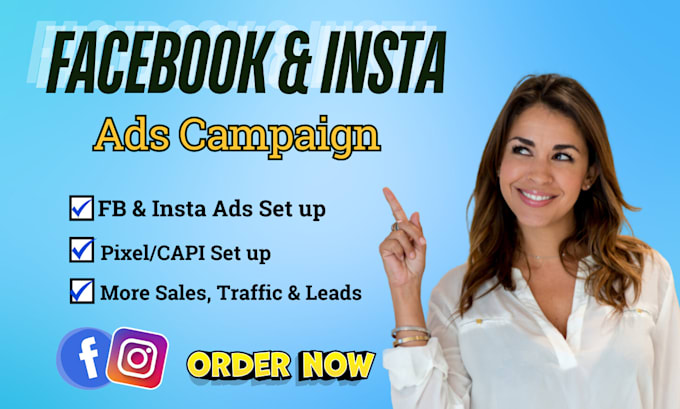 Gig Preview - Set up and manage facebook ads and instagram ads campaign