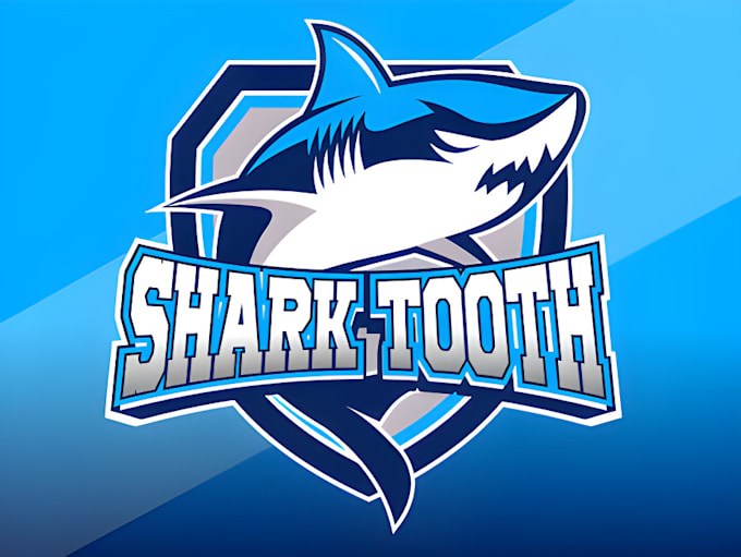 Gig Preview - Create an awesome shark mascot logo for you