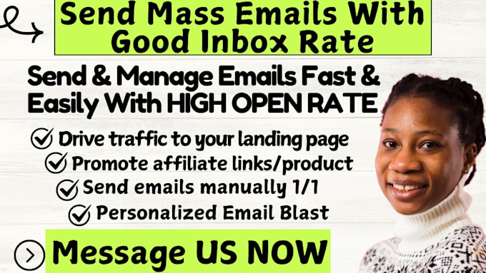 Gig Preview - Send niche targeted bulk email blast, mass emails, bulk cold emails high opens