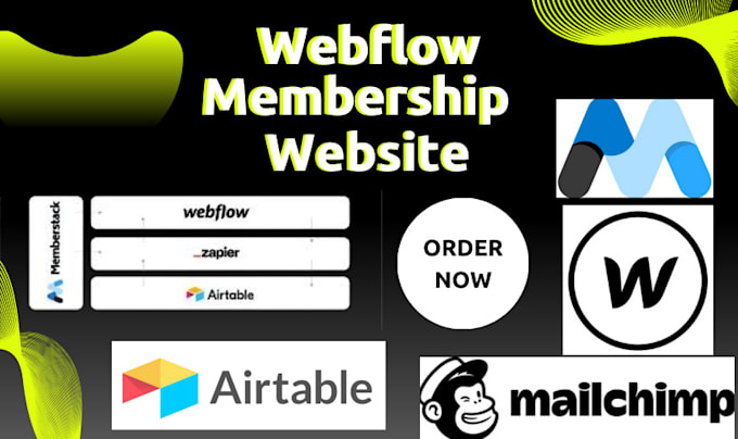 Gig Preview - Integrate webflow with memberstack, zapier, airtable and mailchimp