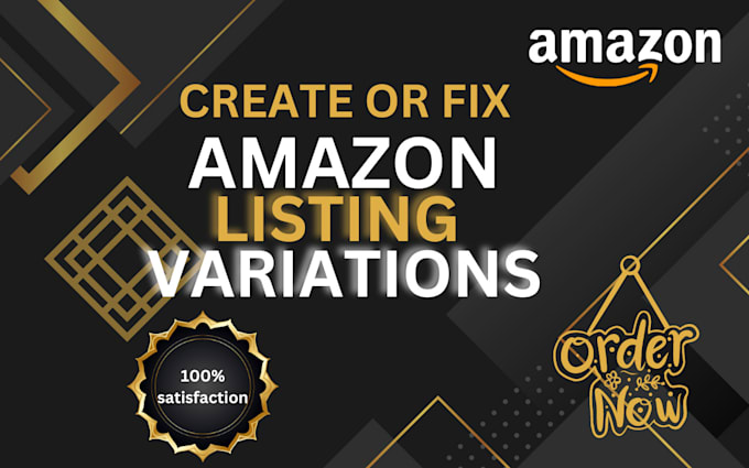 Gig Preview - Create and fix amazon product listings with variations using flat file