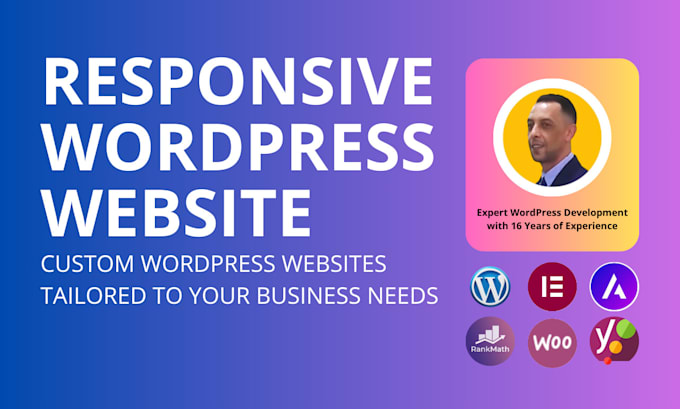 Bestseller - create wordpress site with a professional responsive design