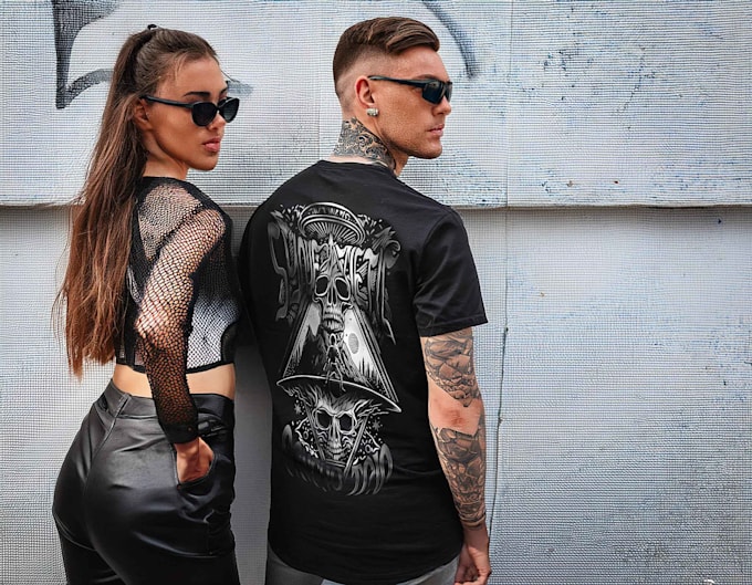 Gig Preview - Design a cyberpunk visual for your clothing brand