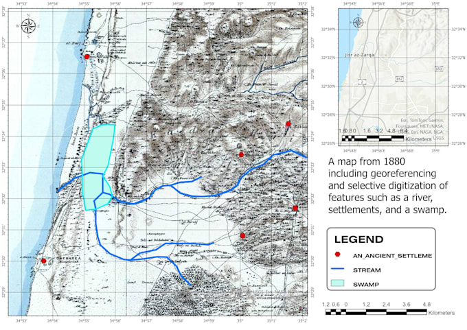 Bestseller - do georeferencing and digitization using arcgis pro