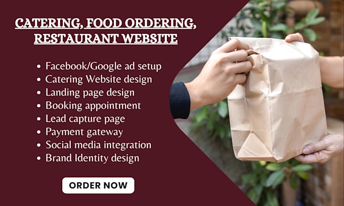 Bestseller - catering website online food ordering restaurant website food catering leads