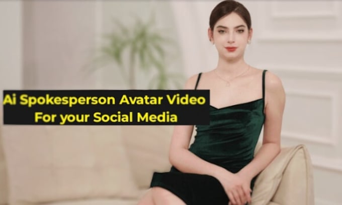 Gig Preview - Ai spokesperson video for social media within 30 minutes