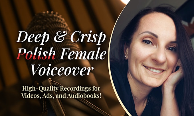 Bestseller - provide a professional deep female polish voice over recording