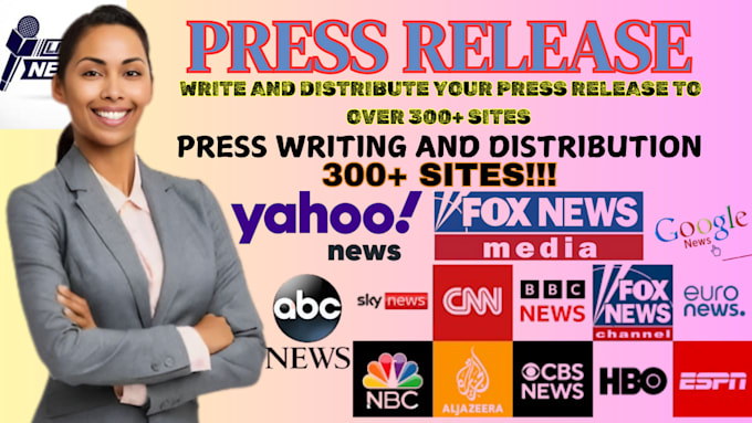 Gig Preview - Write and distribute a professional press release to over 500 sites for you