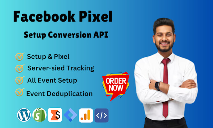 Gig Preview - Setup or fix  facebook pixel conversion API GTM by ga4 server side tracking