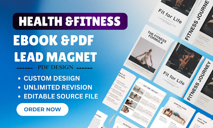 Gig Preview - Boost your fitness journey with a custom weight loss tracker meal planner design