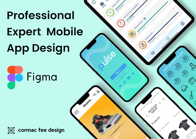 Gig Preview - Design a professional mobile app in figma UX UI